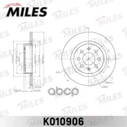 ���� ��������� ������ FIAT Punto 05- D=264x10 (ISO 9001). Miles ���. k010906 K010906 ����
