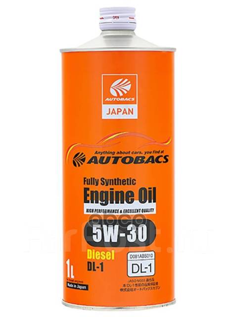 Масло Моторное Autobacs Engine Oil Fs Diesel Dl-1 5W30 1L Autobacs, 1 ...