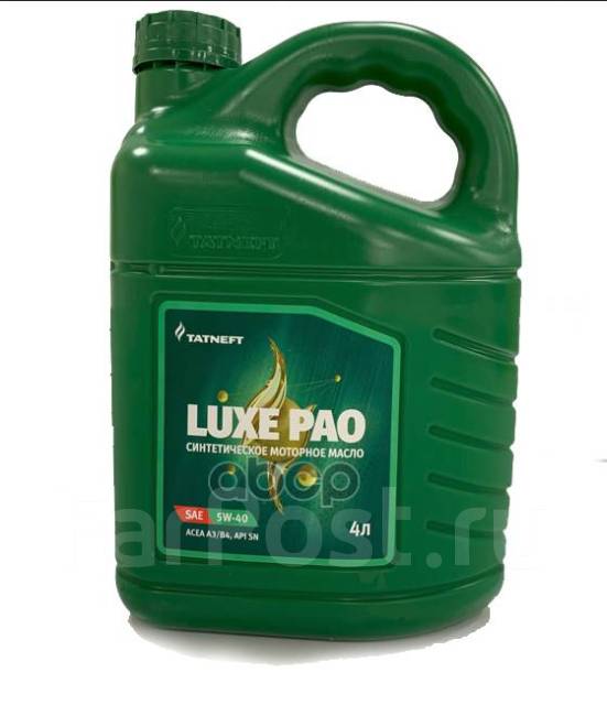 Масло Моторные Синтетические Татнефть Luxe Pao Sae 5W-40 Канистра 4 Л ...