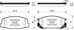 ������� ��������� Toyota Cresta/ MARK2/ Crown Sangsin brake ���. SP1219 SP1219 ����