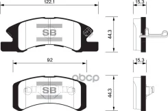 ������� ��������� Daihatsu Charade/Cuore/Trevis �������� ���� Sangsin brake ���. SP1611 SP1611 ����