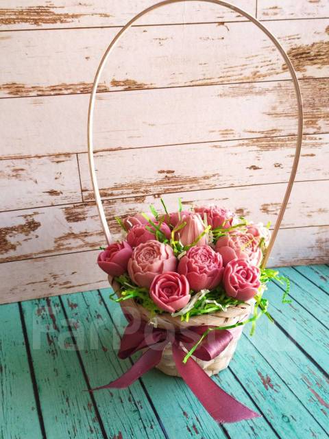 Букет цветов из шоколада в корзинке, подарок, всем, новый, в наличии ...