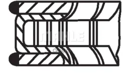 ������ dm.79.00 STD [1.2-1.2-2] 1 ���. OPEL Astra G, H/ Vectra C/ Meriva/ Zafira 1.6 mot. Z16XEP 00- Mahle/Knecht ���. 01221N0 01221N0 ����