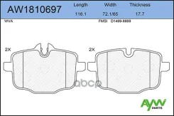 ������. ������. ������� BMW 5(F10, F11, F18) 03/10, 6(F06, F12, F13) 11/10 AYWIparts ���. AW1810697 �-� AW1810697 ����