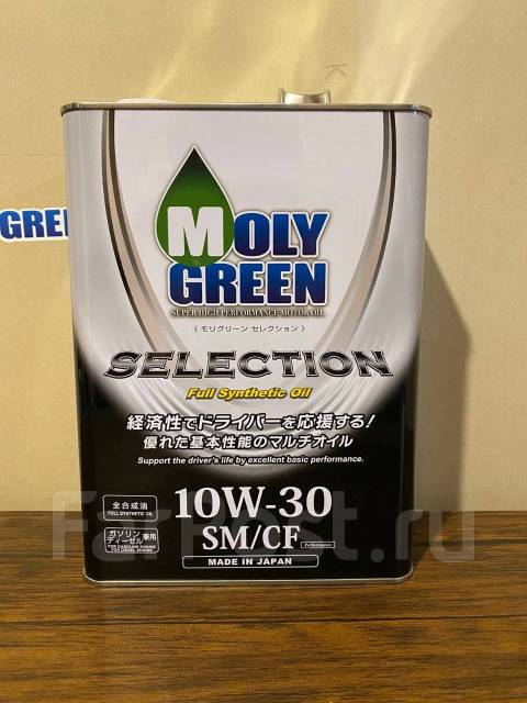 Японское моторное масло Moly Green Selection SM/CF 10W30. 5 литров ...