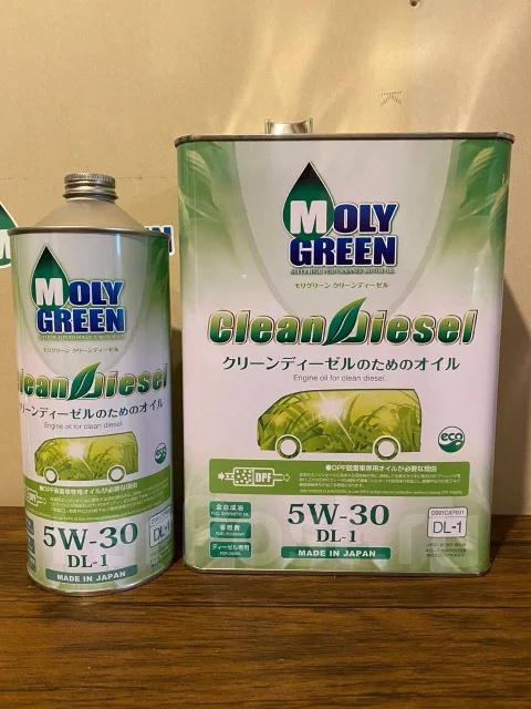 Японское моторное масло Moly Green Clean Diesel DL-1 5W30. 5