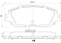 ������� ����. �����. Toyota Camry (16-) RAV 4, Avalon (18-) (NIBK. PN1857) (TRW. GDB2488) UBS ���. B1110025 B1110025 0446506150UBS B1110025 ����