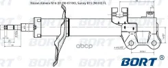 ������ �����. LH Nissan Almera Classic/AD/Almera/Bluebird Sylphy/Sunny/Wingroad BORT ���. G22045081L, ����� G22045081L ����