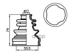 ������� ������� (TA); TACB1059 0215-T31RT; �C-1734T; �39741-2U625; �39741-2U626 ������� ���� ����� (55,5x79x17) 0215T31RT Trust Auto TACB1059 Trust Au...