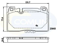 ������� ���� ��� Audi A7 14-, Q5 12- Comline ���. CBP02302 CBP02302 ����
