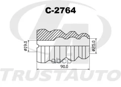 �������� �������� ������������ (TA); C-2764 48331-12200; �TD-NZE121F; �910048; �MAD-1013 (FR Bumper) Corolla/Fielder NZE124, ZZE122, ZZE123G, ZZE124...