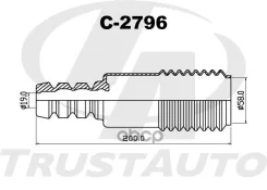 �������� �������� ������������ (TA); C-2796 54050-AZ100; �54050-AX601; �NSHB-K12F; �MAB-1056; �N14TI10F (FR BOOT) Nissan Tiida C11 NC11 HR15DE HR16DE...