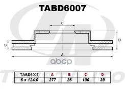 ��������� ���� (TA); TABD6007 40206-31G01; �40206-VJ200; �40206-37N01; �40206-0F000; �40206-0F001; �40206-31G00; �40206-3S600; �1 954 433;1 954 434;09...
