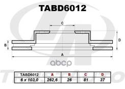 ��������� ���� (TA); TABD6012 40206-21T00;40206-21T01 (FR) Atlas/Condor F23 2WD (93-) DF7084 - (262,6x26x81x37x6x103,0) Trust Auto ���. TABD6012, ����...