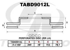 ��������� ���� (TA); TABD9012L 42431-60290; �42431-0C010; �42431-0C011 (RR LH) LAND Cruiser UZJ/VDJ200/URJ202 (07-12)/Lexus LX570 URJ201 (07-) DF4965S...