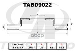 ��������� ���� (TA); TABD9022 43512-28070; �43512-28080; �09670610 (FR) LITE/Townace NOAH, V SR/CR50 (98-01)/Estima Emina/Lucida TCR10/11/21, CXR11/20...