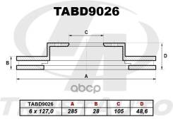 ��������� ���� (TA); TABD9026 43512-26190;09B06310 (FR) Hiace/Regiusace TRH220/221/223/224/226/228, KDH220/222/225/227 (05-)/Hiace KDH200/202/222, LH2...
