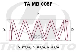 ������� �������� ��������� (TA); TA MB 008F MR519103; �MR519102; �MR519104; �MR316705; �MR316706; �MR316709 Pajero IO H66W, H67W, H76W, H77W (99-) C4M...