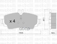 ������. ������. ������� Mercedes Vaneo 2002-06 F Metelli ���. 2203101 �-� 2203101 ����