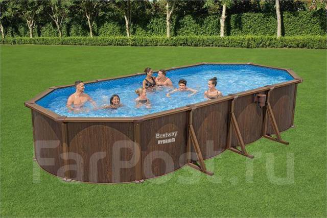 Каркасный бассейн 561CW Bestway 732х366х130см, морозоустойчивый, новый ...