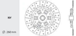 ���� ��������� TYD015 (260x170x21x29.8) Valeo TY-19 TY19 ����