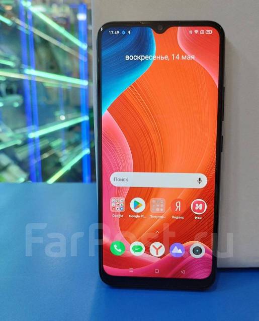 Realme C25s 4/64GB LTE NFC 6000мАч, 64 гб, моноблок, черный, б/у, в ...