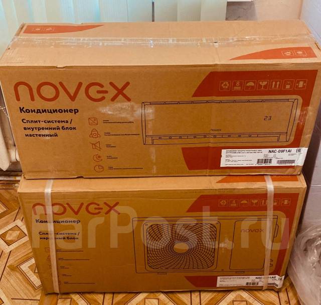 Кондиционер настенный Сплит-система Novex NAC-09F1A, 25 м², новый, в ...