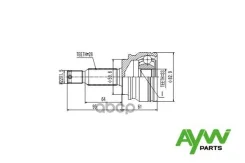 ���� MI-50 AW1510104 0410CY34/2815A189/2815A190/381�5A107/ AYWIparts ���. AW1510104 AW1510104 ����