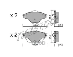 ������. ������. ������� Citroen C4 Grand Picasso 2013-, Peugeot 308 II 2013- R Trusting ���. 10040 �-� 10040 ����