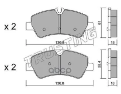 ������. ������. ������� Ford Transit 2014-, Transit Custom 2012-Rear Trusting ���. 10070 �-�, ������ 10070 ����