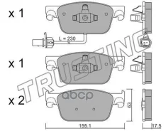 ������. ������. ������� AUDI A4 V 2015- F Trusting ���. 11250 �-� 11250 ����