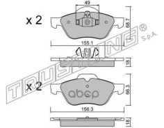 ������. ������. ������� Renault Megane II 2002- F Trusting ���. 3441 �-� 3441 ����