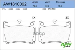 ������� PF-3391 AW1810092 GDB3239 AYWIparts ���. AW1810092 AW1810092 ����