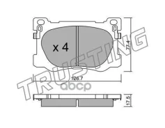 ������. ������. ������� Hyundai Genesis II, KIA Quoris 2014- F Trusting ���. 10930 �-� 10930 ����