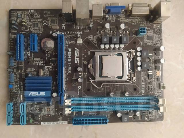 Материнская плата Asus p8h61-mx, +проц, +кулер, б/у, в наличии. Цена: 1 ...
