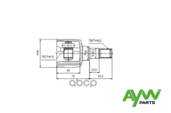 ���� Matiz, Spark 0.8/1.0 ���������� AYWIparts ���. AW1520030 AW1520030 ����