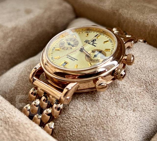 Часы Золотые Мужские -Gold Time- Хронограф, мужчине, б/у, в наличии ...