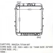 �������� Mazda SL/TF 500�485�32 (MA-0151-32) ���� L ��� R MA015132 ����
