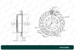 ���� ��������� ��������������� ������������� G-brake GFR-02858L ����� GFR02858L ����