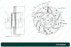 ���� ��������� ��������������� ������������� G-brake GFR-20850R ������ GFR20850R ����