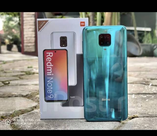 Xiaomi Redmi Note 9 Pro 6/128Gb NFC, 6.67", моноблок, бирюзовый, б/у, в ...