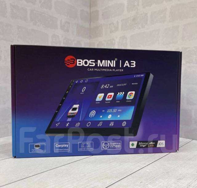 Автомагнитола 2DIN BOS MINI A3, новый, в наличии. Цена: 6 900₽ во ...