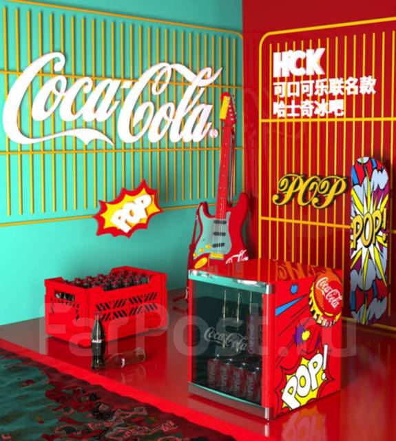Мини-холодильник Coca-Cola | 42л | 0-15° | 3-слойное закаленное стекло ...