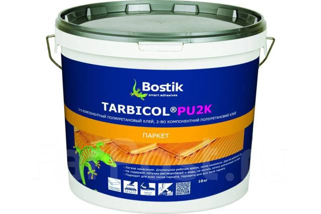 Клей для натурального паркета и инженерной доски Bostik Tarbicol PU 2K ...