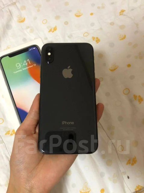 Apple iPhone X. �/�, 64 ��, ������, 4G LTE ����