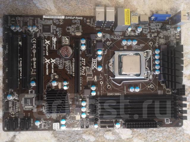 ASRock Z77 Pro3, б/у, в наличии. Цена: 4 350₽ во Владивостоке