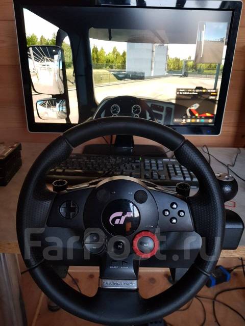 Руль Logitech Driving Force GT, б/у, в наличии. Цена: 7 000₽ в Уссурийске