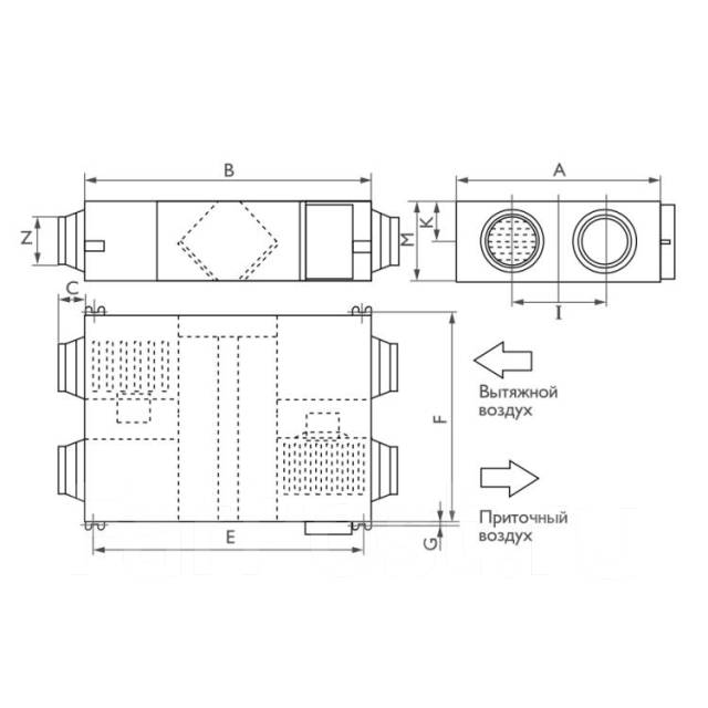 Приточно-вытяжная (Рекуператор ) установка Royal Clima RCS-800-U, новый ...
