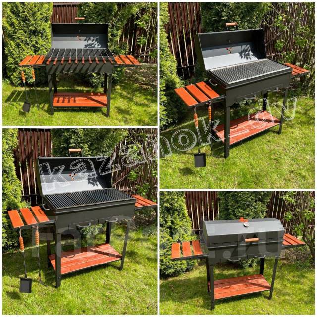 Мангал трансформер из стали 5мм с крышкой BBQ, новый, в наличии. Цена ...