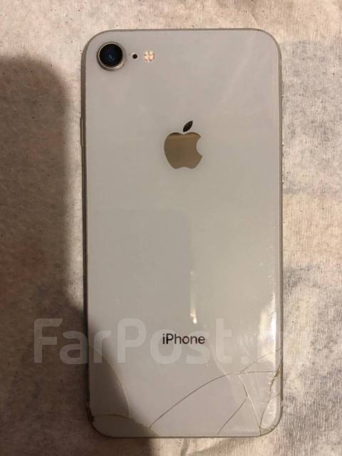 iPhone 8, 256 гб, моноблок, белый, 4G LTE, б/у, в наличии. Цена: 11 000 ...